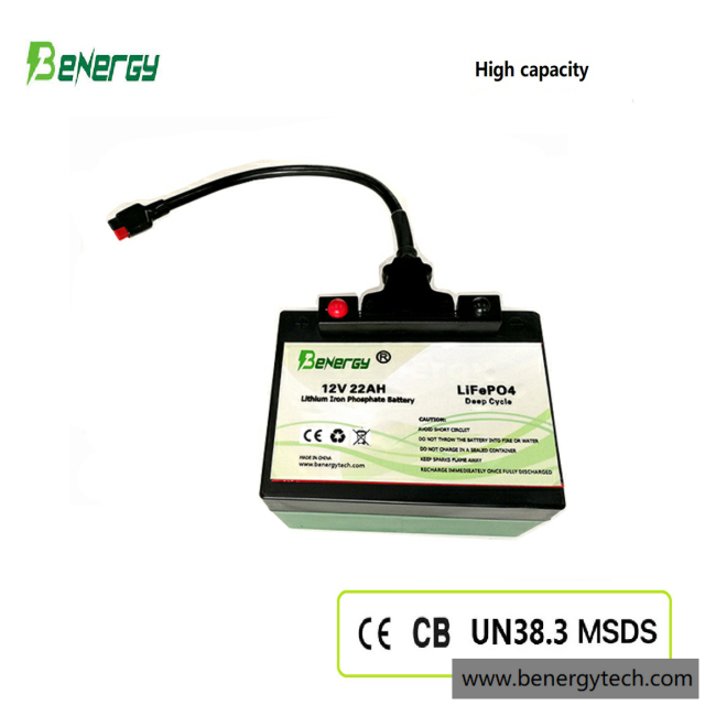 Golf Trolley Battery 12V 22Ah LiFePO4 Lithium Ion for Golf Cart Benergy