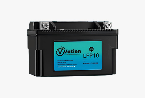 VTS Motorcycle LiFePO4 Battery 12.8V 2-18Ah Lightweight High CCA for Motorcycle Starting Vution