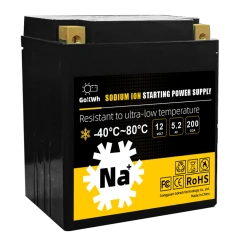 GoKWh 200CCA 12V 5.2Ah Sodium-ion Battery High-Performance, Deep Cycle, Wide Temperature Range for Motorcycle, ATV, UTV, Lawn Mowers