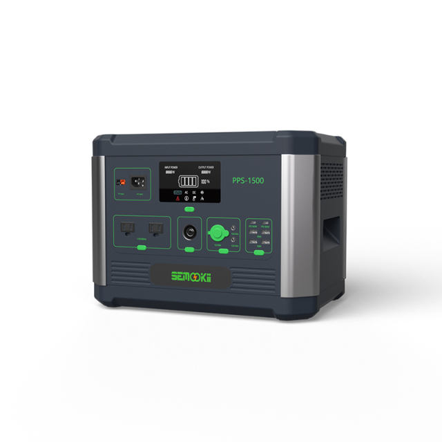 Semookii PPS-1500 Portable Power Station 1536Wh Lithium-ion 1500W Output for Outdoor & Emergency Use