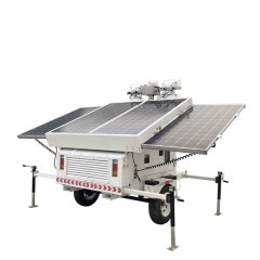 Road Works Solar Mobile Lighting Tower IP66 Waterproof Dustproof Off-Grid Lighting for Construction Sites Biglux