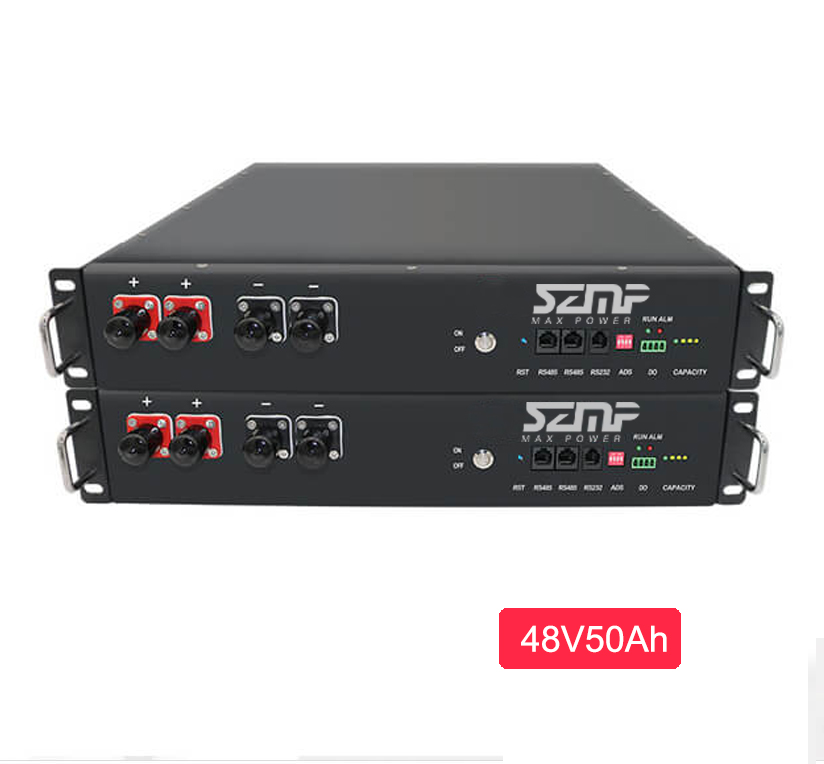 48V50AH Rack Mounted LiFePO4 Battery 2.4KWH High Cycle Life for Solar Energy Storage and Telecom Backup