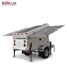 Mobile Solar Lighting Tower 3x435W Mono-Crystalline Panel, 6x150Ah GEL Battery for Farm and Construction Sites BIGLUX