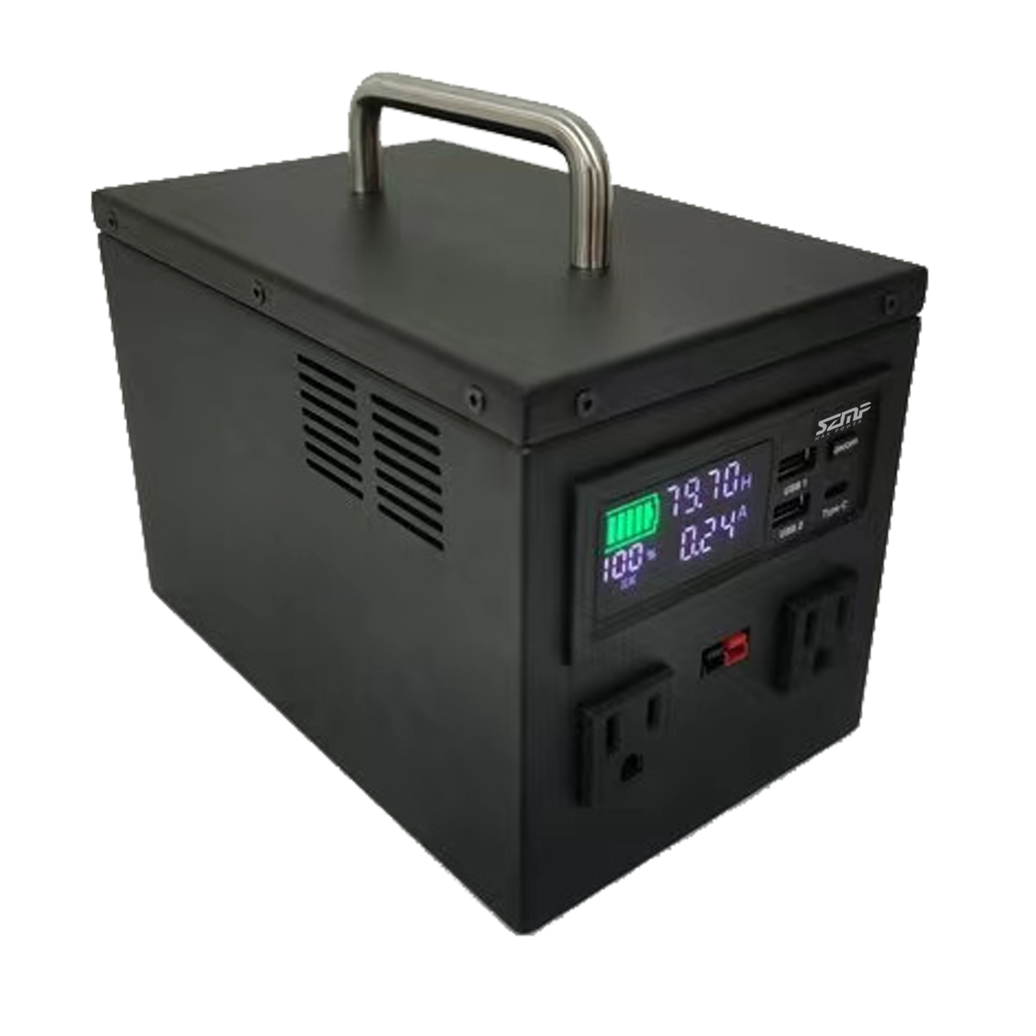 Lifepo4 Protable Power Station 500W MPP-500 25.6V 20Ah 512Wh Pure Sine Wave AC Output Portable Solar Generator for Outdoor RV Camping Max Power