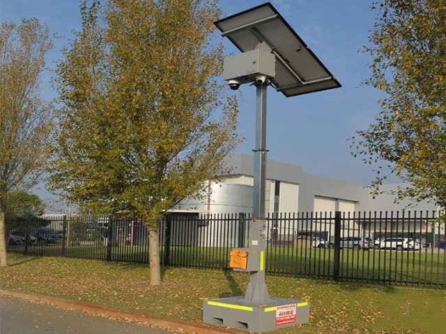 Mobile Surveillance Tower With Solar Generator 460W Mono Solar Panel 200Ah LFP Battery 4.5m Telescopic Mast for Construction Site Security BIGLUX