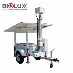Mobile Solar Surveillance Trailer with Multifunctional Camera Portable Off-Grid Security Lighting for Construction Sites and Emergency Response BIGLUX