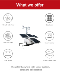 Football Field Solar Mobile Light Towers High-Efficiency LED Off-Grid Lighting for Sports Fields and Construction Sites Biglux