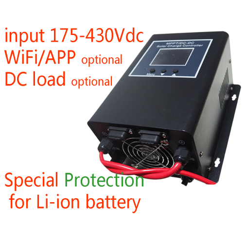 MPPT Charge Controller 55A 48V/60V/72V/96V Isc50A Real MPPT 99.9% Efficiency Solar Charging for Off-Grid Systems CH-Power