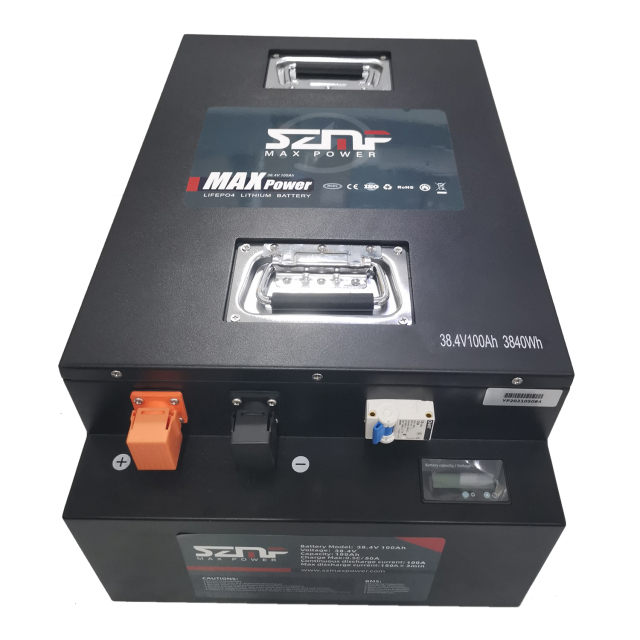 36V100Ah LiFePO4 Battery 3840Wh High Cycle Life Golf Cart Solar Storage System Max Power