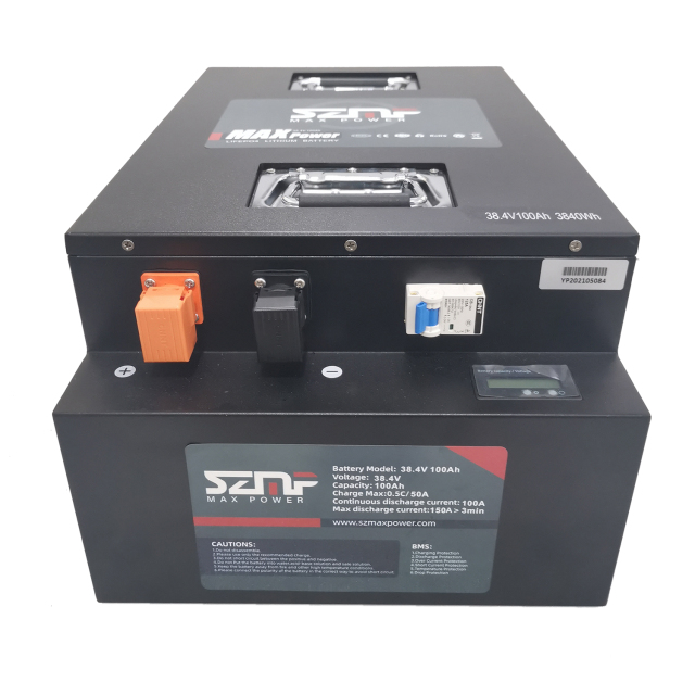 36V100Ah LiFePO4 Battery 3840Wh High Cycle Life Golf Cart Solar Storage System Max Power