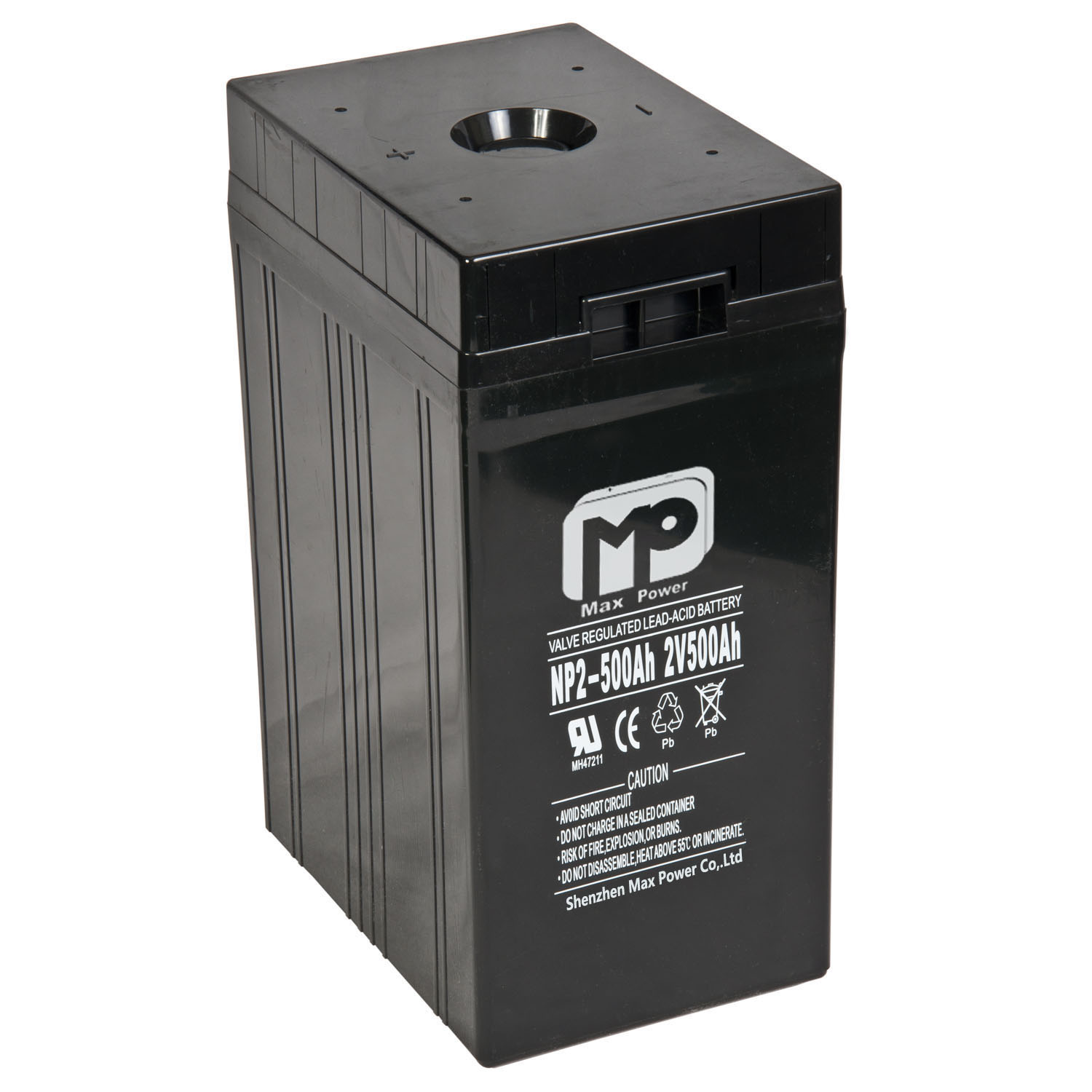 2V 500AH AGM Deep Cycle Battery High Capacity Long Life for Solar Energy Storage and Backup Power Systems