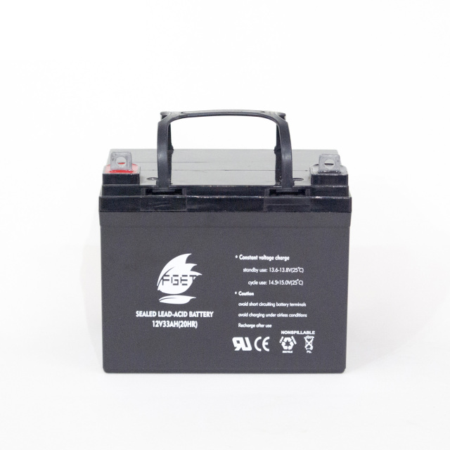 12V33ah Deep Cycle VRLA AGM Battery Maintenance-Free, Leak-Proof for Home Energy Storage & UPS Systems FGET