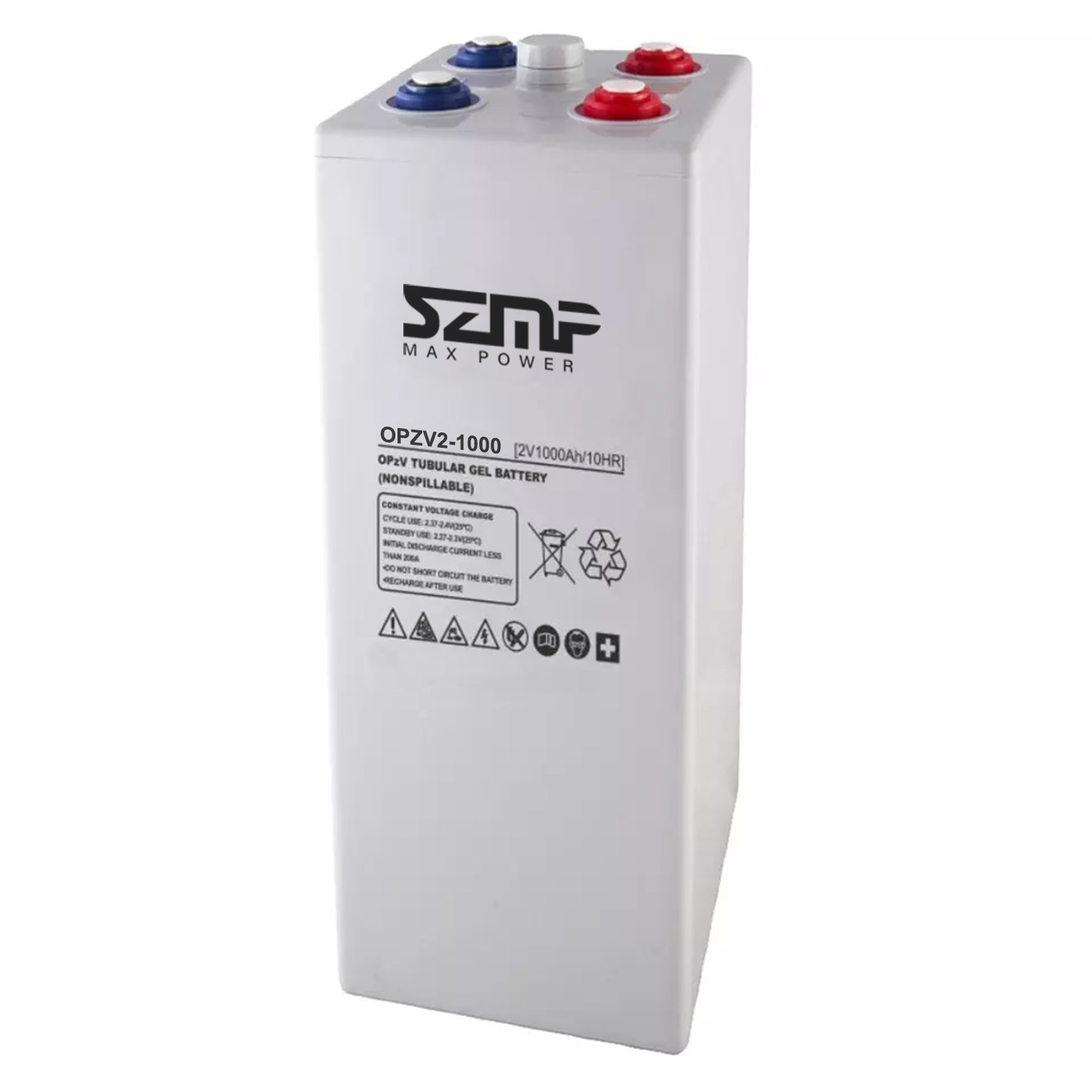 OPZV 2V 1000Ah Lead Acid Battery Deep Cycle Long Life for Solar Energy Storage and Telecom Backup Guangdong