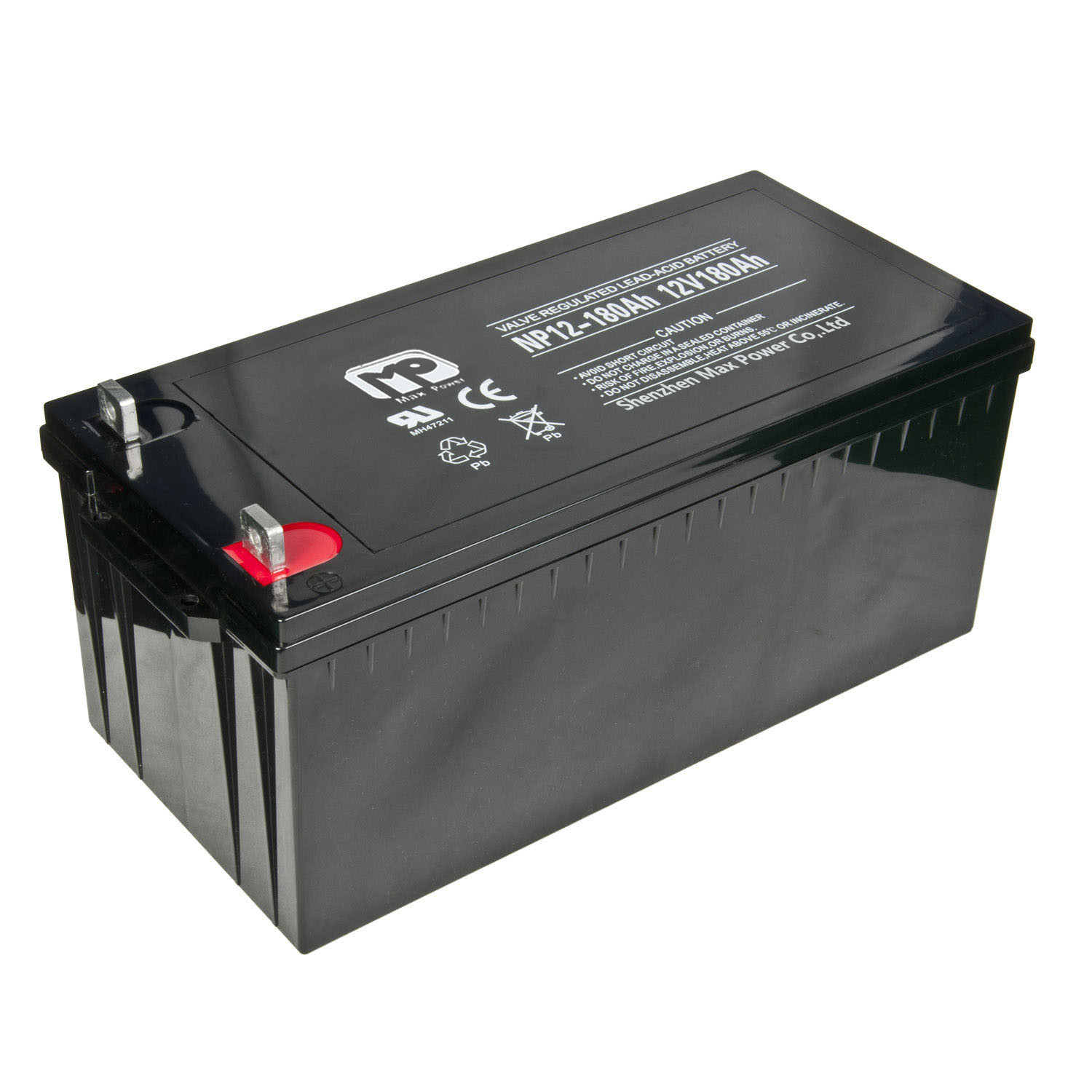 12V180AH Lead Acid Battery Deep Cycle Solar Gel Battery for Industrial Power Backup and Electric Vehicles