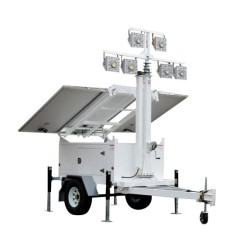 Road Works LED Lighting Tower High-Efficiency Solar-Powered Waterproof IP66 for Construction Sites BigLux