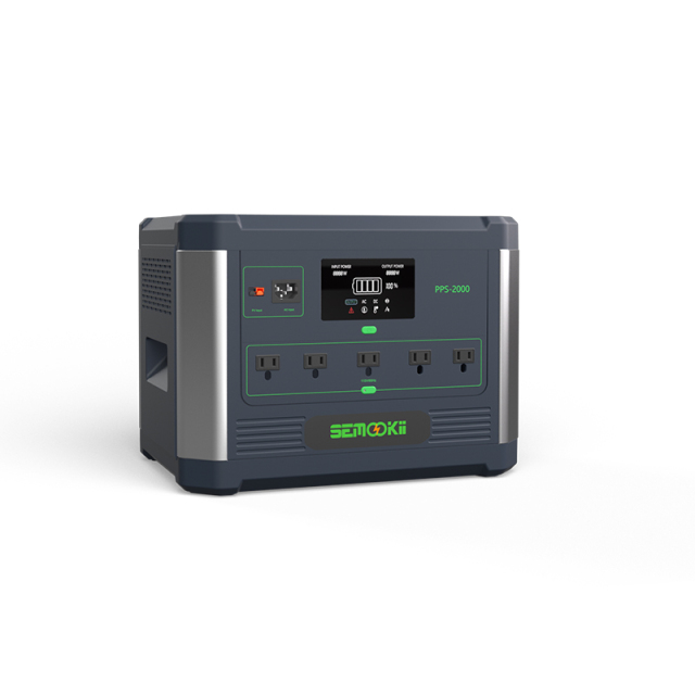 Semookii PPS-2000 Portable Power Station 2304Wh 2000W Lithium-ion for Outdoor RV Camping Backup