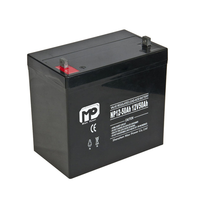 12V50AH Deep Cycle Sealed Lead Acid Battery for Solar Storage and Backup Power Systems