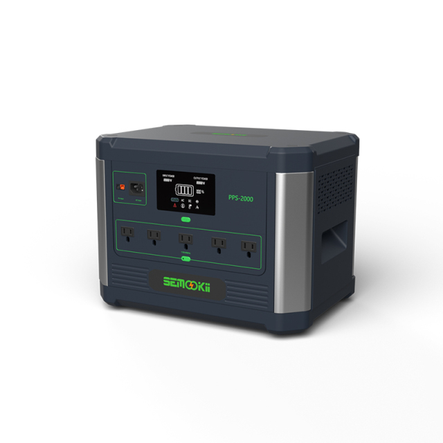Semookii PPS-2000 Portable Power Station 2304Wh 2000W Lithium-ion for Outdoor RV Camping Backup