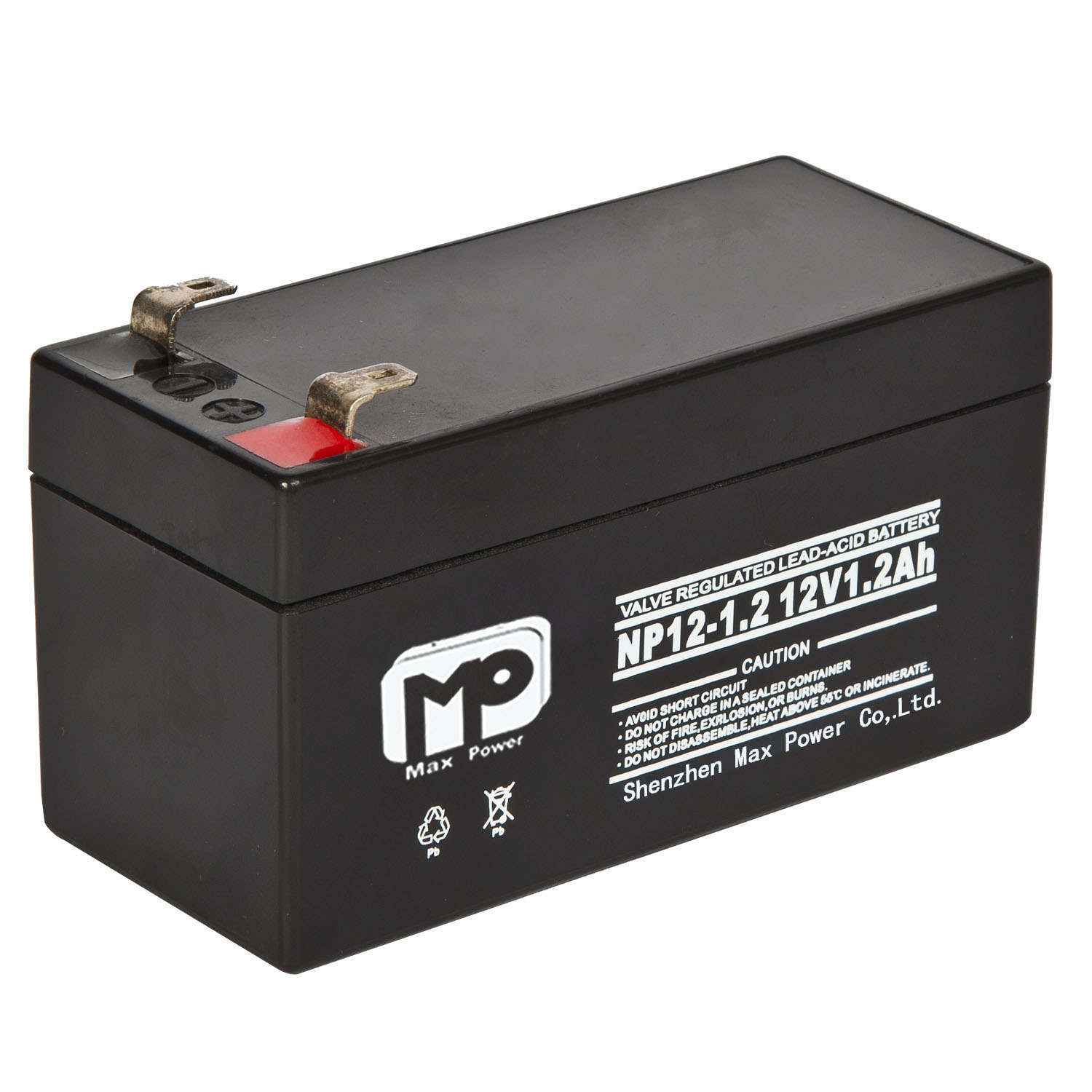 12V12AH Lead Acid Battery VRLA AGM Rechargeable 800-1000 Cycles for UPS Solar Storage MaxPower