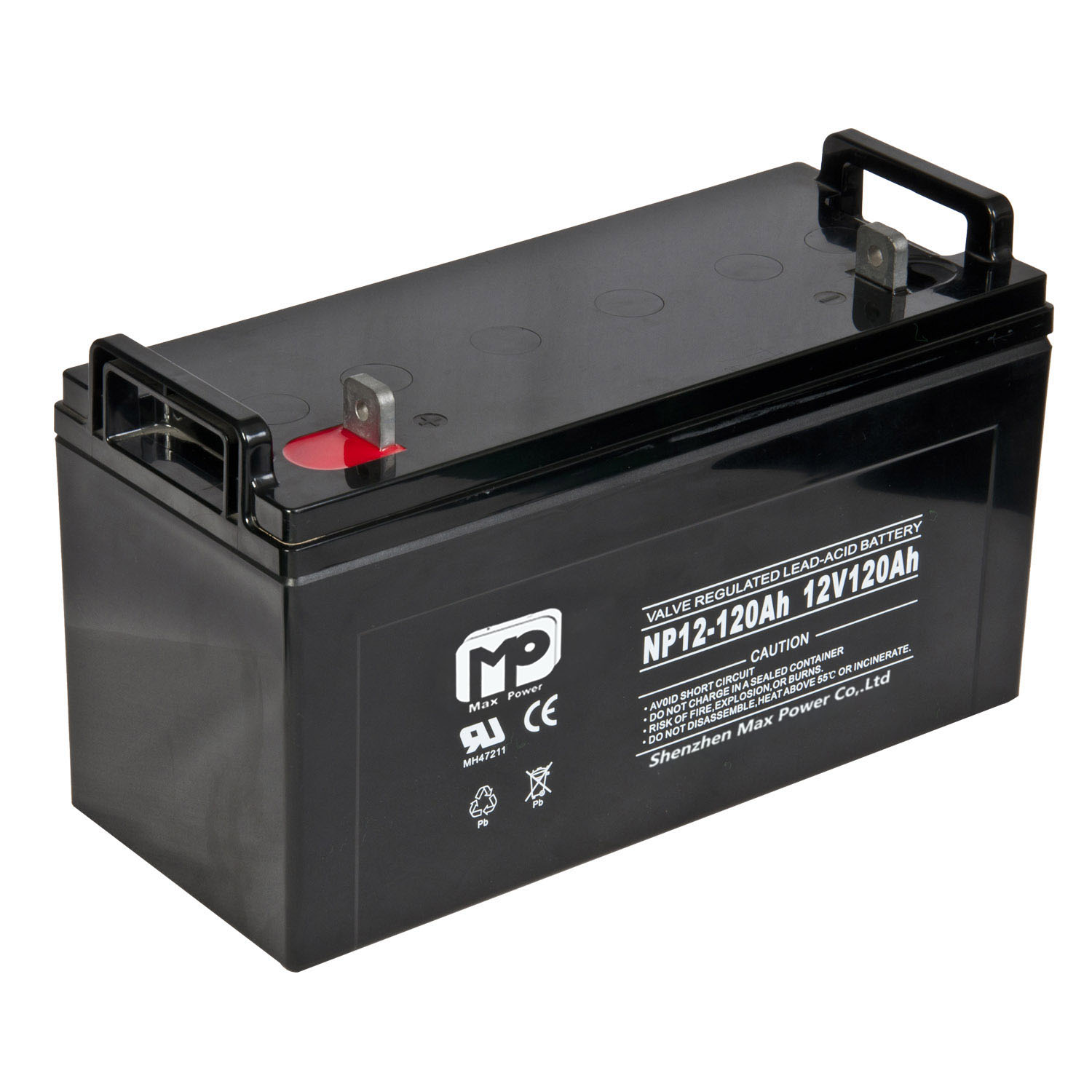 12V120AH Lead Acid Battery Deep Cycle AGM Gel High Capacity 800-1000 Cycles for Solar Inverter UPS Systems