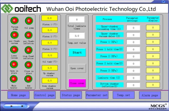 5MW Semi Auto Solar Panel Laminator Oil Heating for PV Module Manufacturing Ooitech