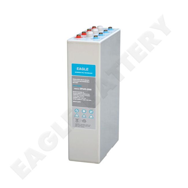 OPzV2-2500 2V 2500Ah GEL Battery with 20-Year Design Life for Renewable Energy and Telecom Systems Eagle