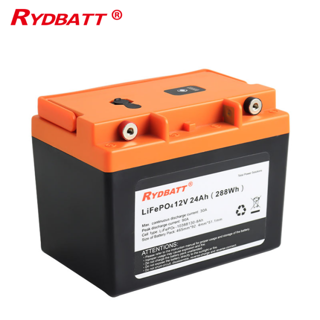 12.8V 24Ah Trolley Battery LiFePO4 High-Capacity Long-Life for Industrial EVs and Energy Storage Ryder