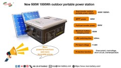 Portable Power Station 500W 1kWh 3.2V 314Ah LiFePO4 Battery for Outdoor Home Backup