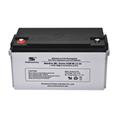 12V 65Ah AGM Battery Deep Cycle Sealed Lead Acid for UPS Solar Backup Power Sunstone Power