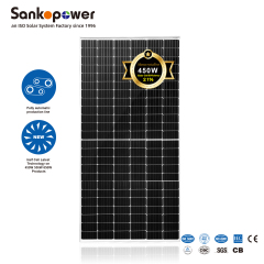 450W Half Cell Mono Solar Panel 144 Half-Cut Cells 9BB High Efficiency for Residential and Commercial Solar Systems Sankopower