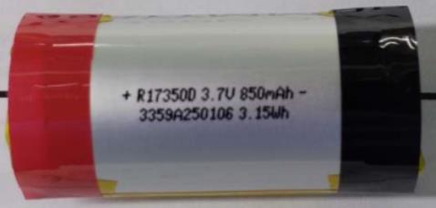 17350 Pure Cobalt Battery Cell 10A≥800mAh High-Rate Discharge for E-Atomizer and Vaping Devices