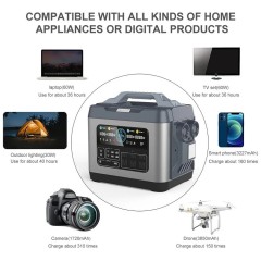 Portable Solar Power Station 3000W 3200Wh Pure Sine Wave AC Output for Outdoor Camping RV Emergency Backup