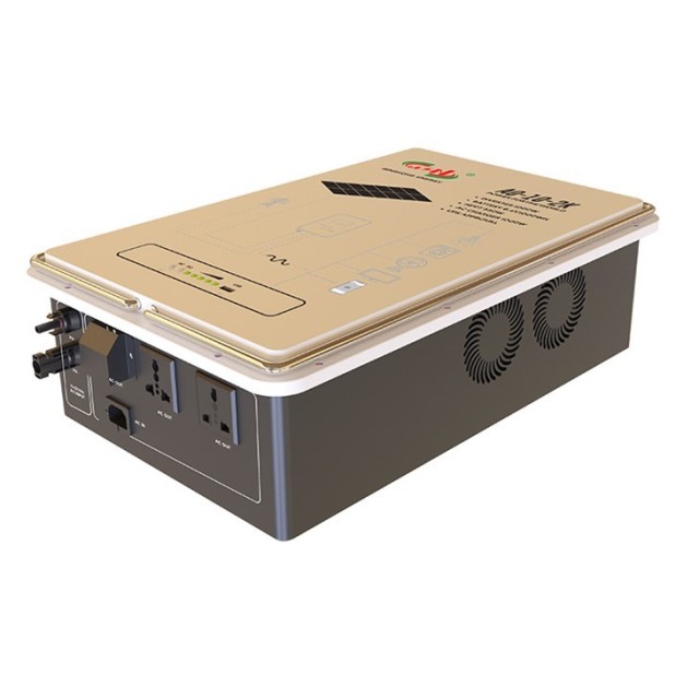 Home and Outdoor all-in-One Inverter Energy Storage Lifepo4 Battery 1000W 2000Wh Dual Inverter MPPT 550W Portable Power Station for Off-Grid Solar Backup