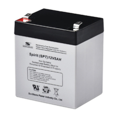 12V 5Ah Lead Acid Stationary Battery AGM VRLA Maintenance-Free 5-Year Life UPS Backup Power Sunstone Power