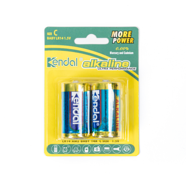 Alkaline Battery C LR14 1.5V High Capacity Long Life for Radios Flashlights Medical Devices Kendall