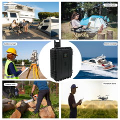 Trolley Mobile Solar Generator 5000W Portable Power Station with Sine Wave Inverter for Outdoor Emergency Backup Power