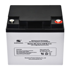 12V 44Ah AGM Lead Acid Battery Deep Cycle Sealed Maintenance-Free UPS Backup Power Sunstone