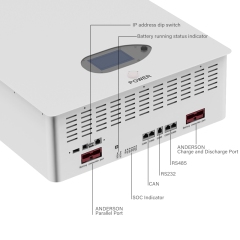 Wall Mount Energy Storage Lithium Battery 48V 200Ah 10.24KWh 10KW Powerwall for Home Backup Solar System SRSOALR