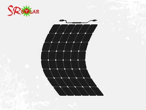 160W Semi-flexible Solar Panel Sunpower Cells 22.5% Efficiency for RVs Marine Off-grid Systems