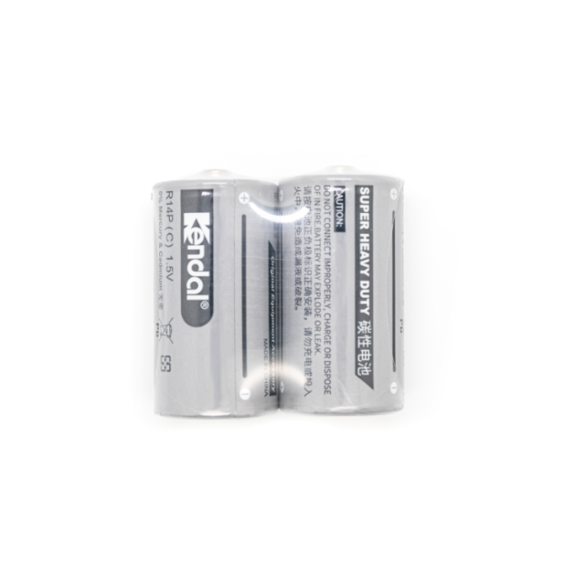Carbon Zinc Battery C R14P 1.5V Heavy-Duty Long Shelf Life 3 Years for Radios Torches Medical Devices Kendal