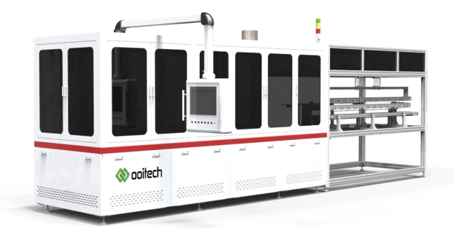 Solar Cell Tabber Stringer Machine 1200 PCS/Hour 156-166mm Cells Welding for Solar Panel Production Ooitech