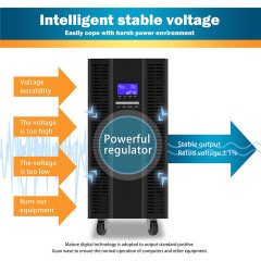 On-line UPS PX15K/20KL-3P1 10kVA-20kVA Pure Sine Wave with Long Backup Battery for Security and Monitoring Systems