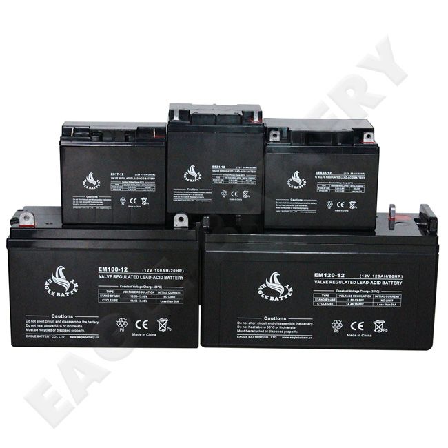 EM Series 12-Year Design Life 6V 12V 40Ah-250Ah UPS Backup Power Supply Eagle Battery