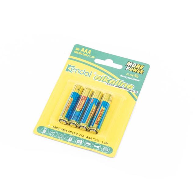 Alkaline Battery AAA LR03 1.5V High Capacity Long-Lasting Power for Electronics and Remote Devices Kendal