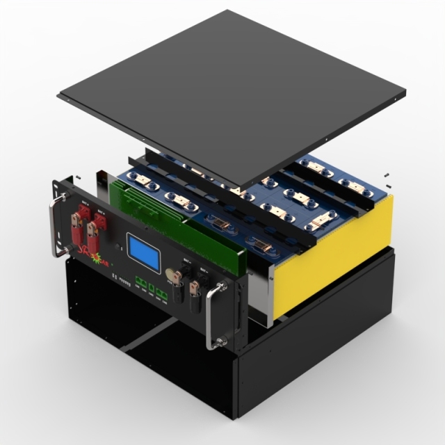 Rack Mount Energy Storage Battery 48V 200Ah Lifepo4 Long Cycle Life, High Discharge Rate for Solar Off-Grid Systems Srsolar