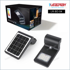 Solar LED Wall Lamp 5W PIR Motion Sensor IP65 Waterproof Outdoor Garden Pathway Security Lighting