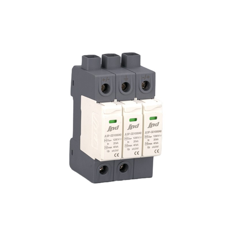 1000V DC SPD Type 2 Surge Protector 20kA In 40kA Imax for Solar PV Systems Jinli