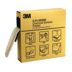 3M? Chemical Sorbent Pad 9 in x 14 in High Capacity for Hazardous Liquid Spill Control in Battery Manufacturing and Energy Storage Facilities