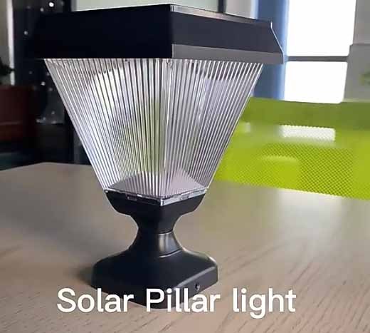 Outdoor Waterproof Wireless Solar Wall Lights 3W IP54 18650 Battery Monocrystalline Panel for Garden Pathway Lighting