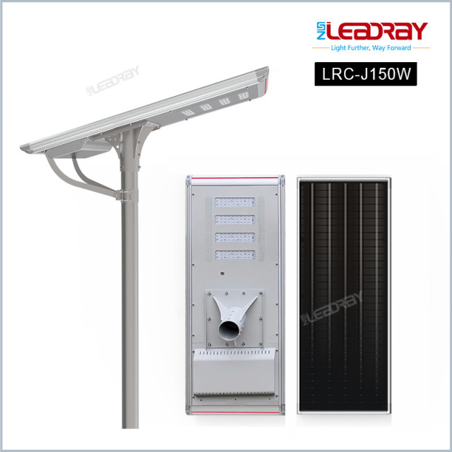 LED Solar Street Light 150W 180W Solar Panel LiFePO4 Battery Outdoor Lighting